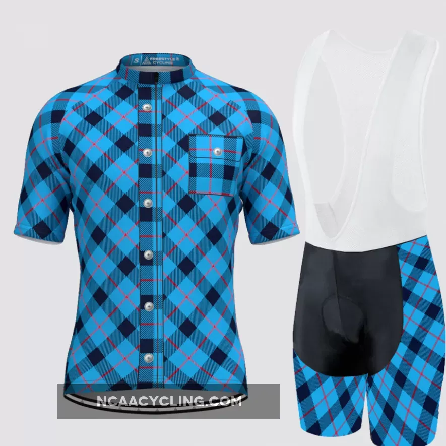 Plaid Checkered Shirt V10 Men's Cycling Kit To Buy