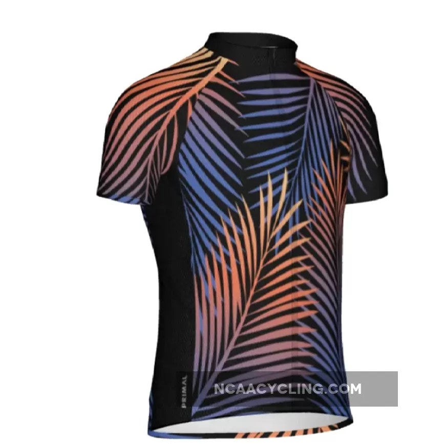 Primal Wear Fan Palm Full zip Men's Short Sleeve Cycling Jersey