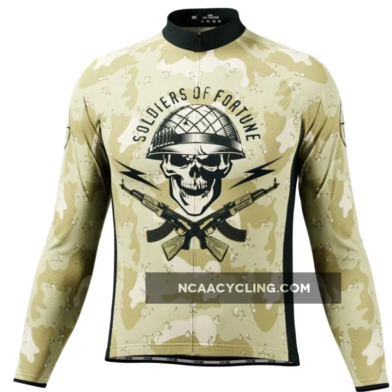 Men's Soldiers of Fortune Camo Long Sleeve Cycling Jersey