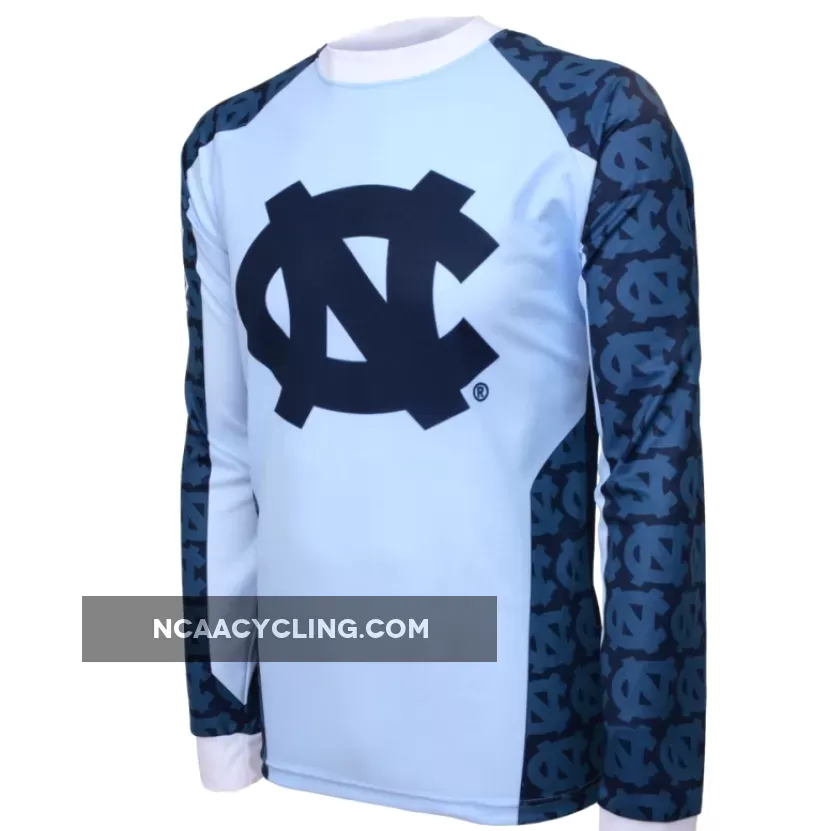 NCAA UNC-CH, UNC-Chapel Hill University of North Carolina Tar Heels Mountain Long Sleeve Bike MTB Cycling Jerseys