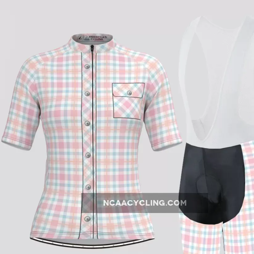 Plaid Checkered Shirt V27 Women's Cycling Kit For Sale
