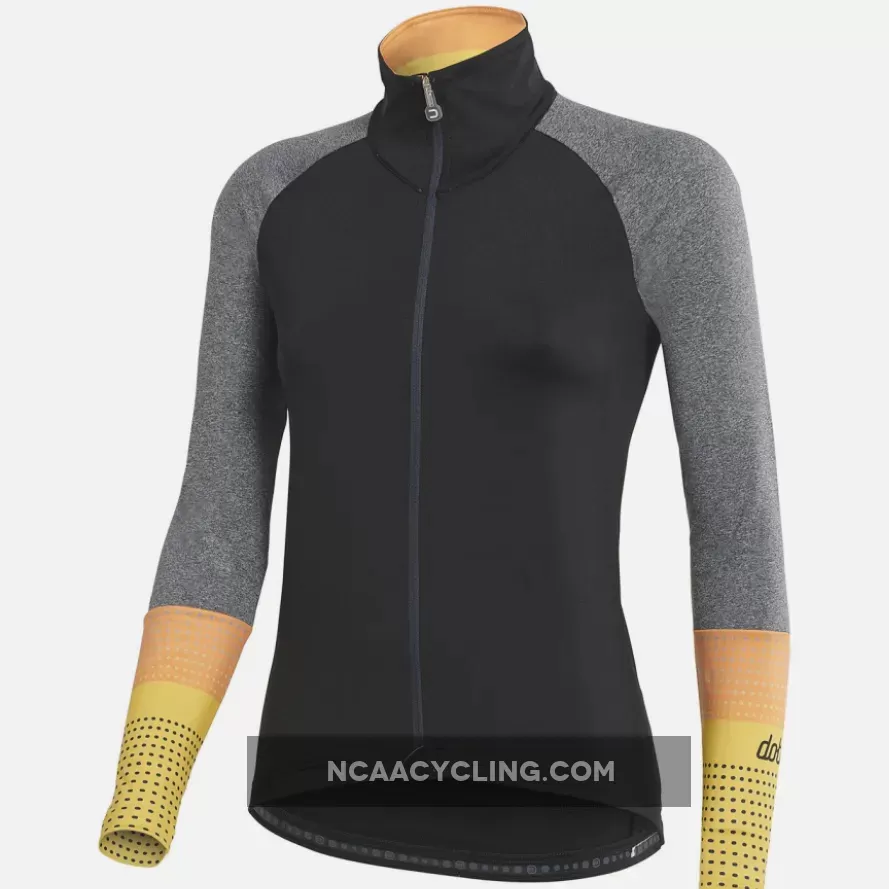 Dotout Fly woman long sleeves jersey - Black yellow