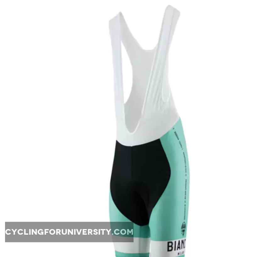 Bianchi Pride Celeste Green Classic Cycling Bib Shorts