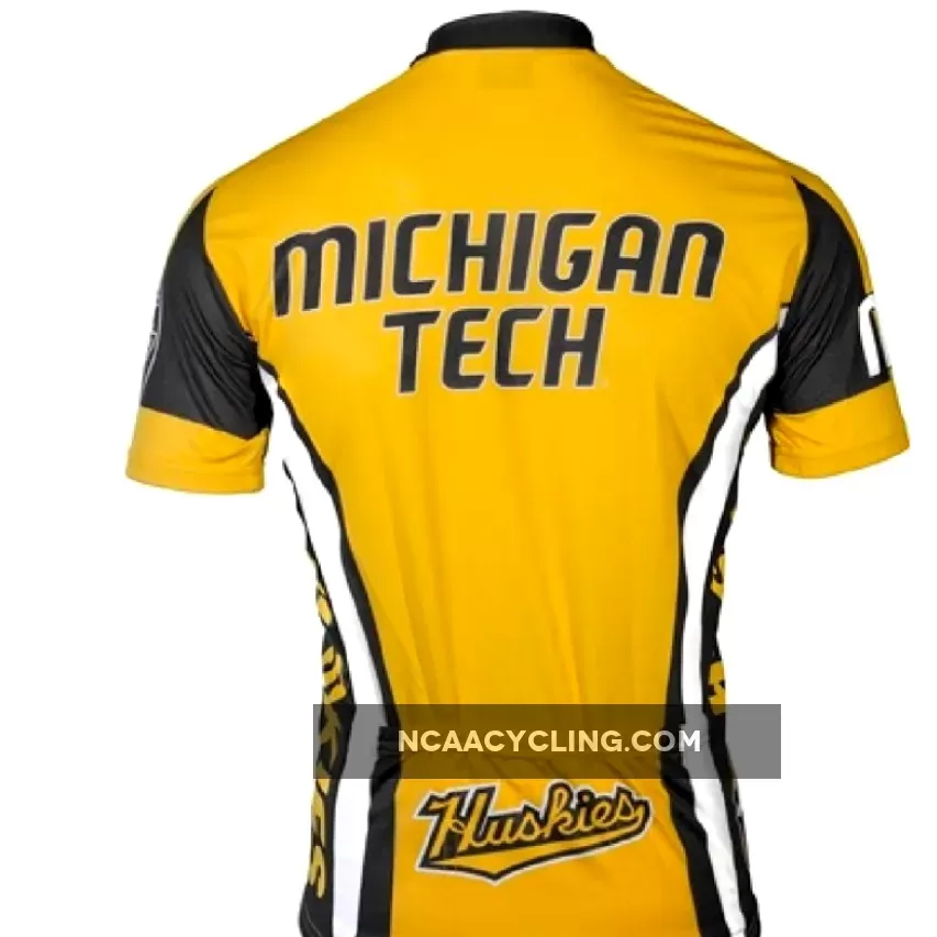 Adrenaline Promo Michigan Tech Huskies 3/4 zip Men's Cycling Jersey / Michigan Tech Zip Code