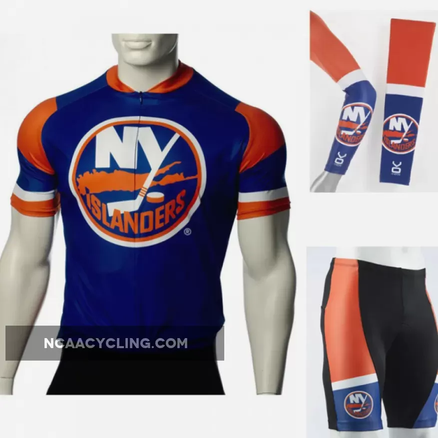 NHL New York Islanders Cycling Jerseys Bib Shorts Arm Warmers