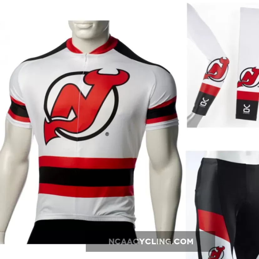 NHL New Jersey Devils Cycling Jerseys Bib Shorts Arm Warmers
