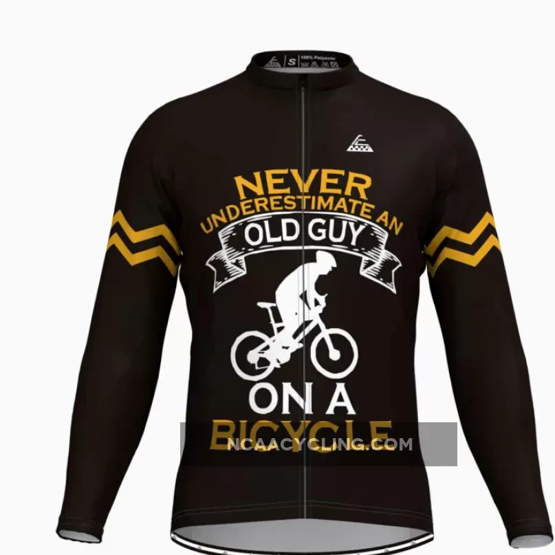 Old Guy On A Bicycle Long Sleeve Cycling Jersey To Buy