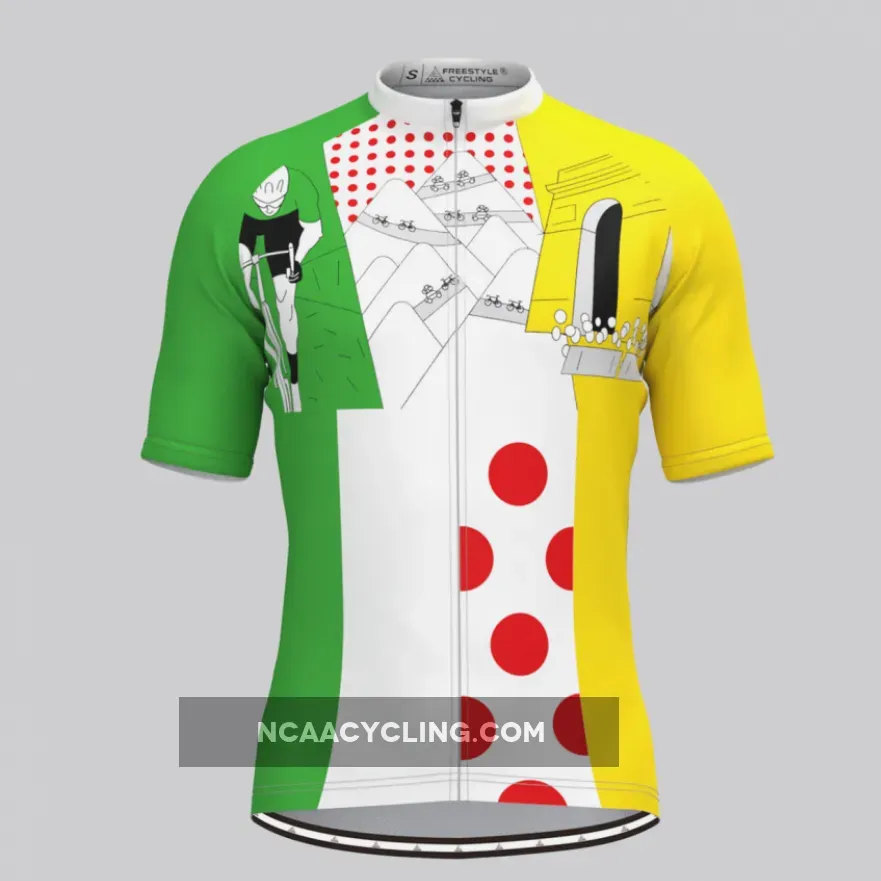 Tour De France Classic Color V1 Men's Cycling Jersey Outlet