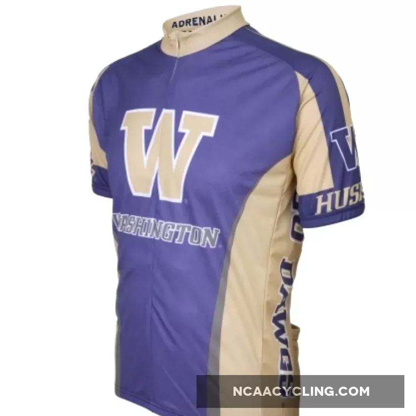 UW University of Washington Huskies Cycling Short Sleeve Jersey