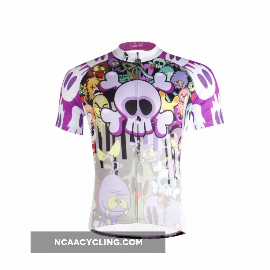 Horror Skull& Monster Men's Short-Sleeve Cycling Jersey Summer 698
