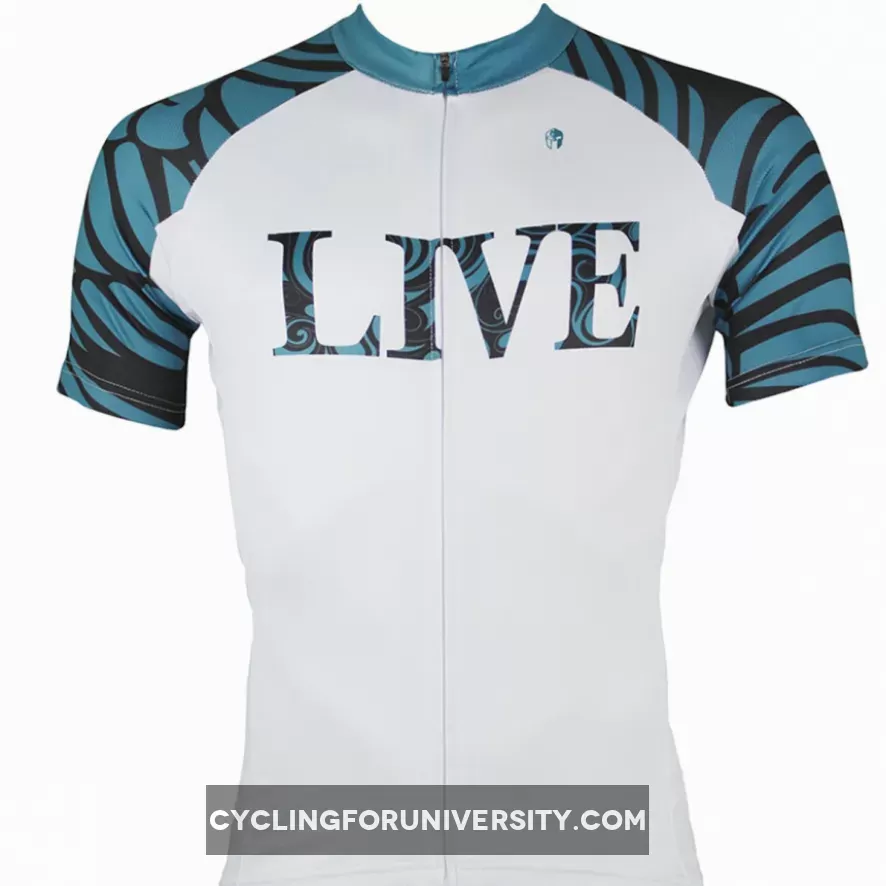 ILPALADINO LIVE & SPRINT Men's Green/Red Cycling Mountain Bike Shirt Jersey Bike Shirt MTB Mountain Biking Outdoor Comfortable Riding Clothes NO.141