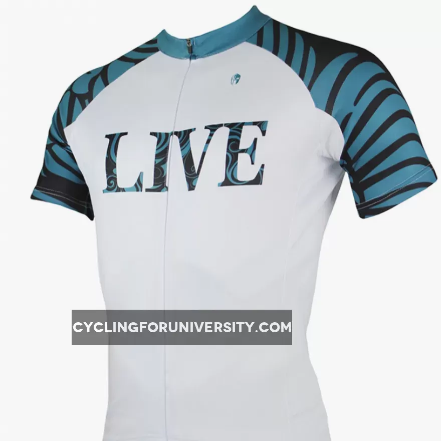 ILPALADINO LIVE & SPRINT Men's Green/Red Cycling Mountain Bike Shirt Jersey Bike Shirt MTB Mountain Biking Outdoor Comfortable Riding Clothes NO.141