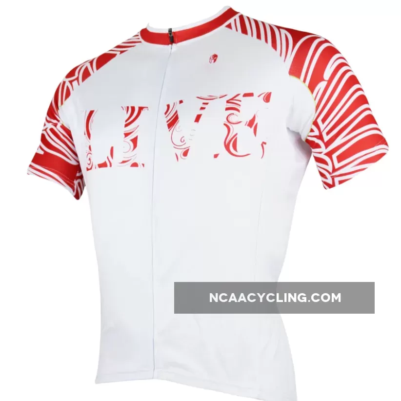 ILPALADINO LIVE & SPRINT Men's Green/Red Cycling Mountain Bike Shirt Jersey Bike Shirt MTB Mountain Biking Outdoor Comfortable Riding Clothes NO.141