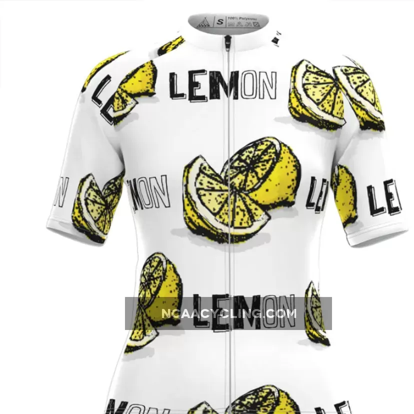 Women's The Lemon Print Cycling Jersey Brand New