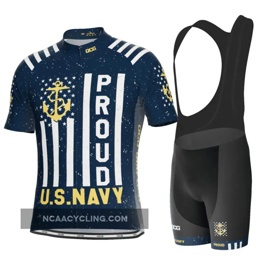 Men's US Navy Proud Short Sleeve Cycling Kit #Us Navy Cycling Jersey