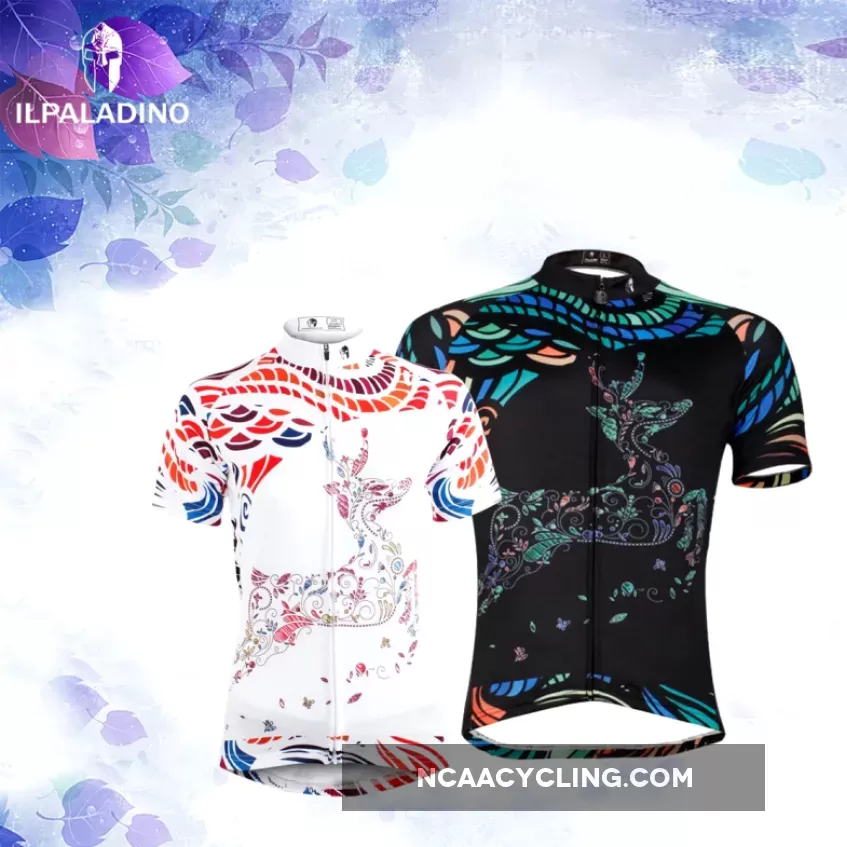 Ilpaladino Lovers/Couples Clothes Reindeer Deer Romantic Cycling Jerseys Summer Woman's Men's Sportswear Apparel Outdoor Sports Gear Leisure Biking T-shirt NO.583