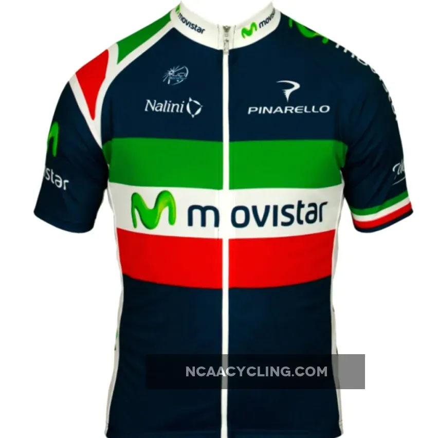 MOVISTAR italienischer Meister 2012 Radsport-Profi-Team Short Sleeve Jersey