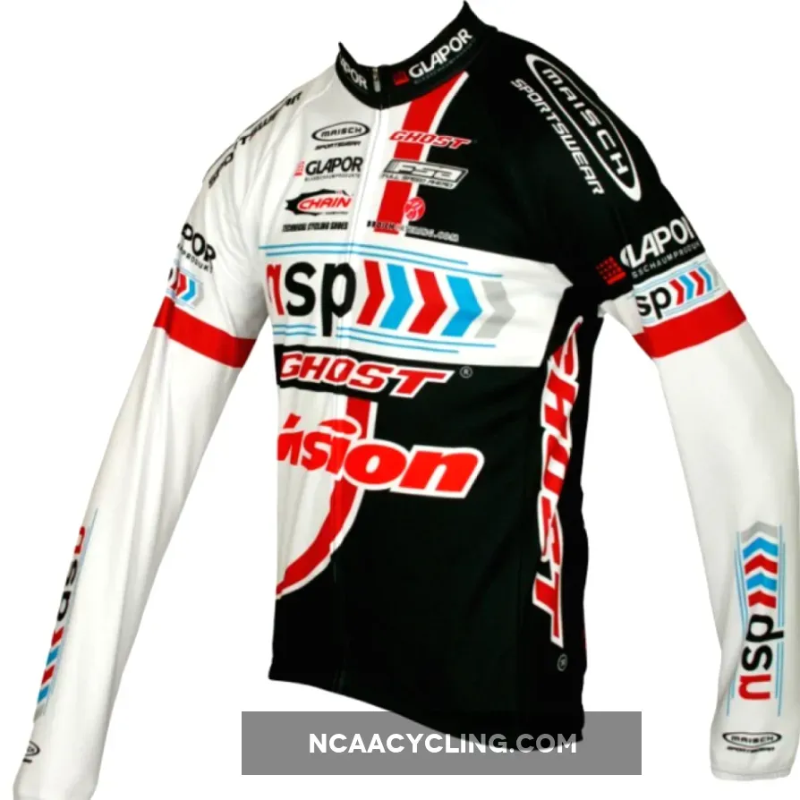NSP-GHOST 2012 Maisch Radsport-Profi-Team Winter Fleece Long Sleeve Jersey Jacket