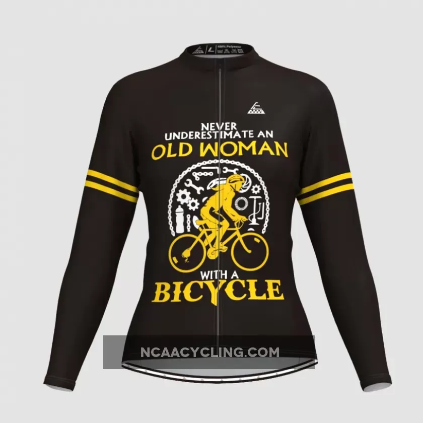 Women's Old Woman Long Sleeve Cycling Jersey V2 Online