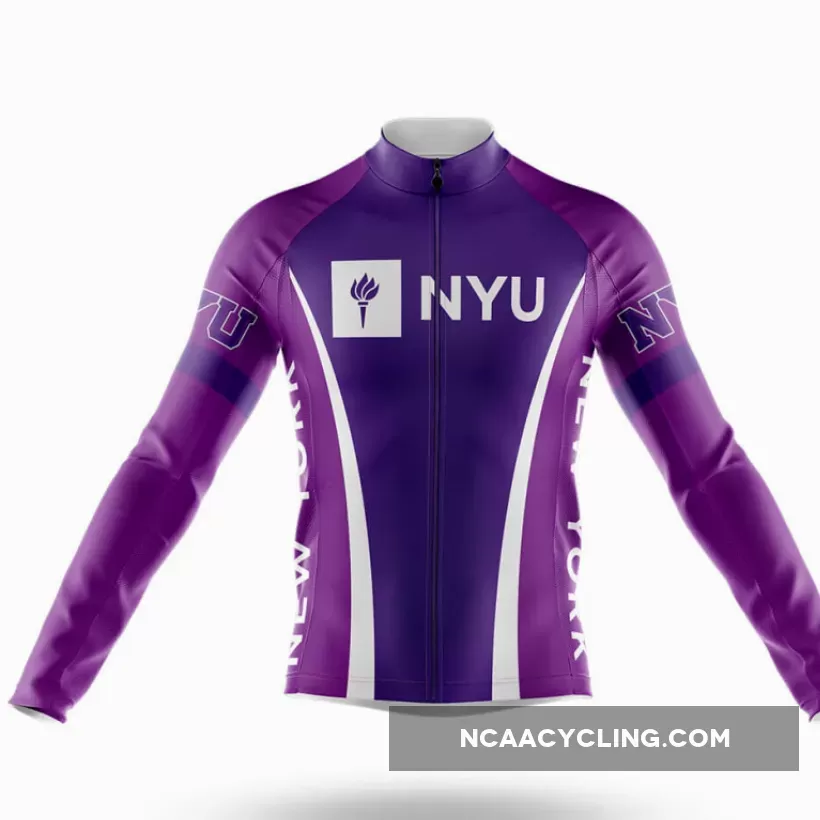 New York University Long Sleeve Cycling Jersey Only | nyu gear
