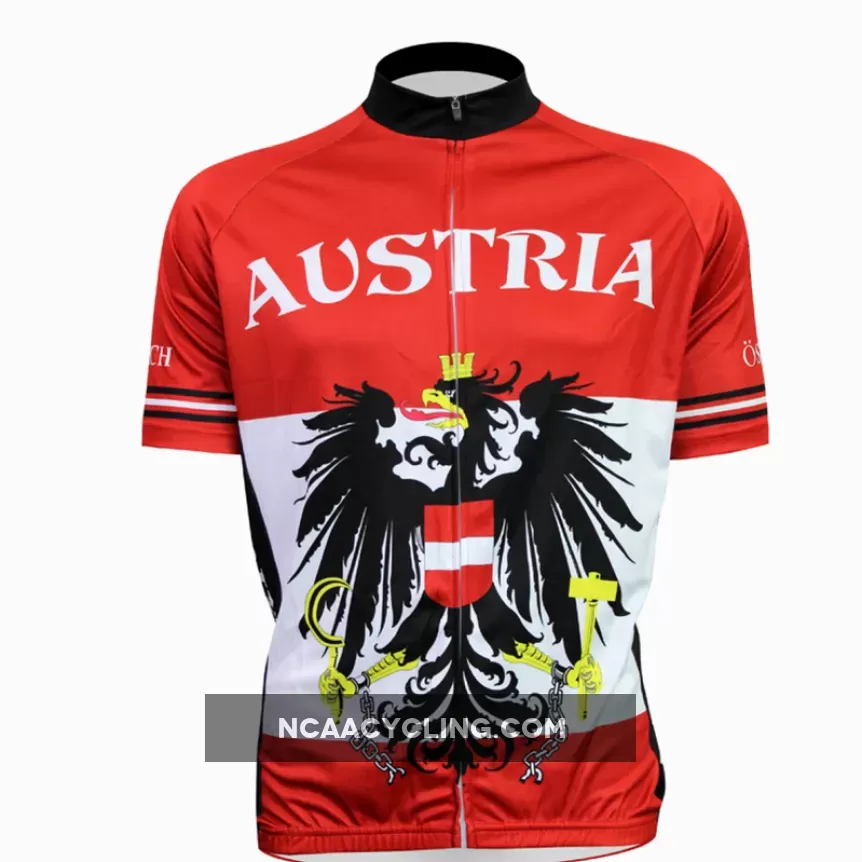 Austria Osterreich Flag Men's Cycling Jersey For Sale