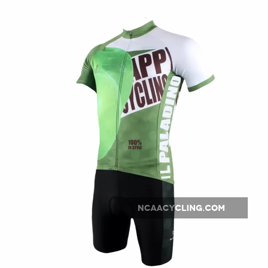 Happy Cycling Summer Fruit Green Apple Men's Short-Sleeve Cycling Jersey Suit NO.175