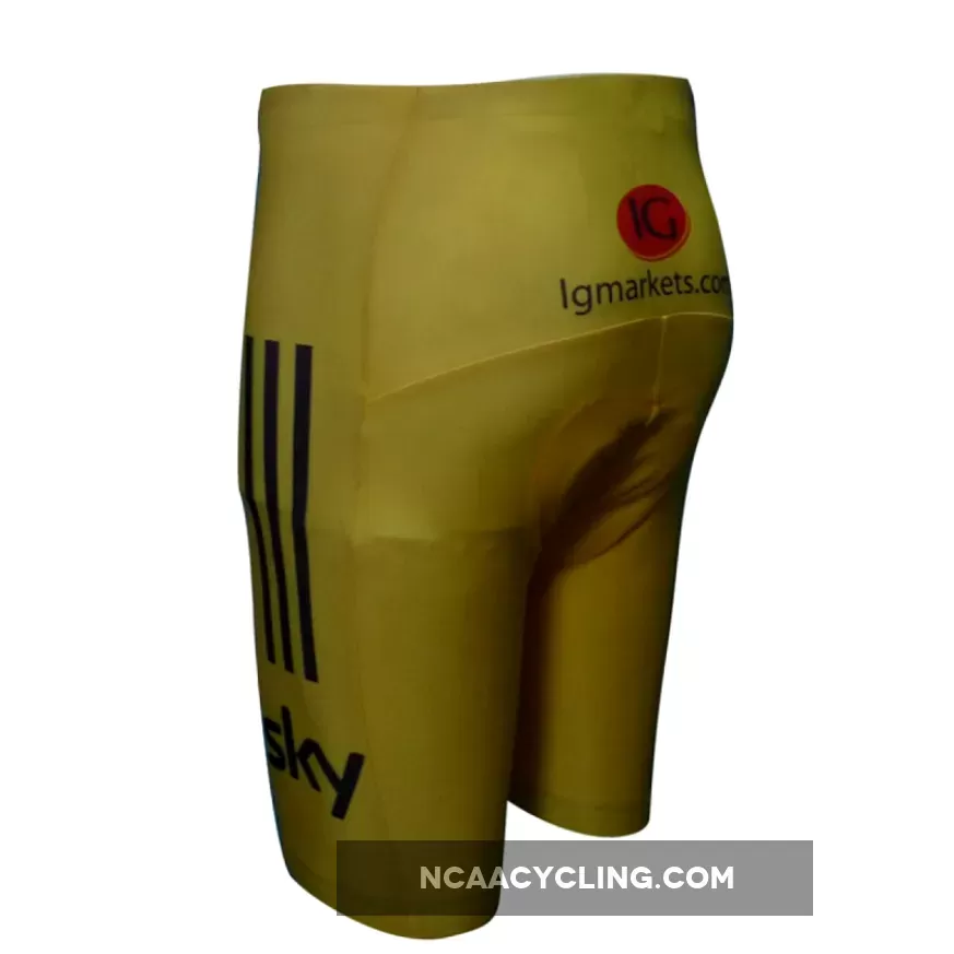 2012 Team SKY Yellow Cycling Shorts Tour De France - cycling shorts