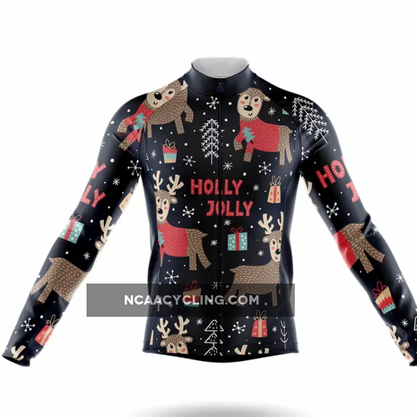 Holly Jolly - Men's Cycling Kit / Long Sleeve Jersey
