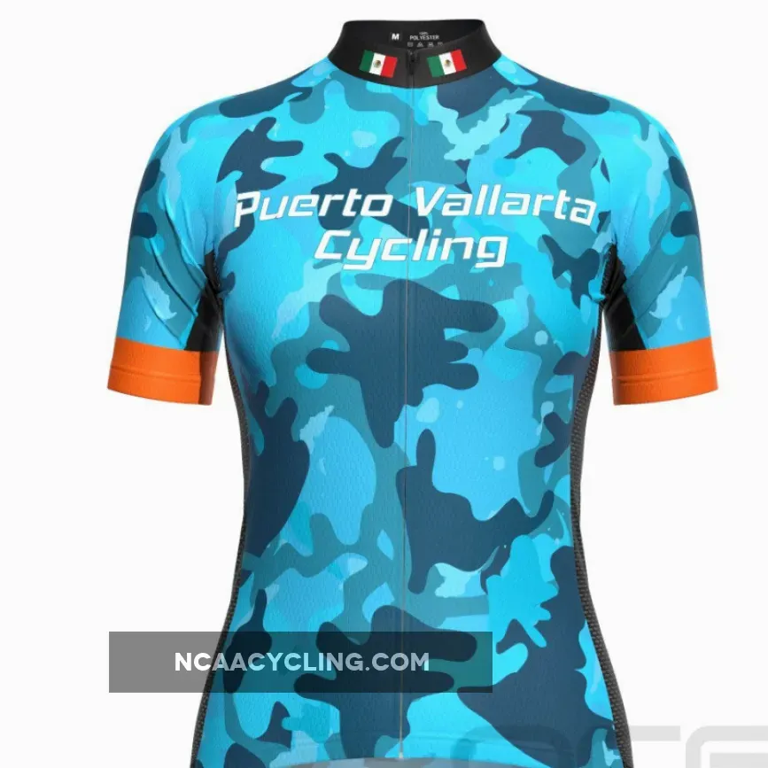 Women's Puerto Vallarta Camo Short Sleeve Cycling Jersey