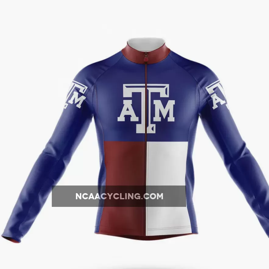 For Sale Texas A&M TX Long Sleeve Cycling Jersey Only