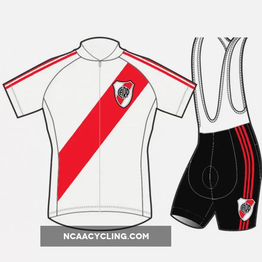 River Plate Short Sleeve Cycling Jerseys and (bib) shorts
