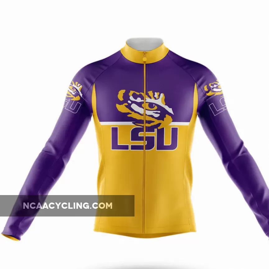 LSU Tigers Eye Long Sleeve Cycling Jersey Only For Sale