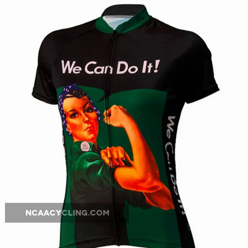 Rosie The Riveter Women's Cycling Jerseys Green To Buy