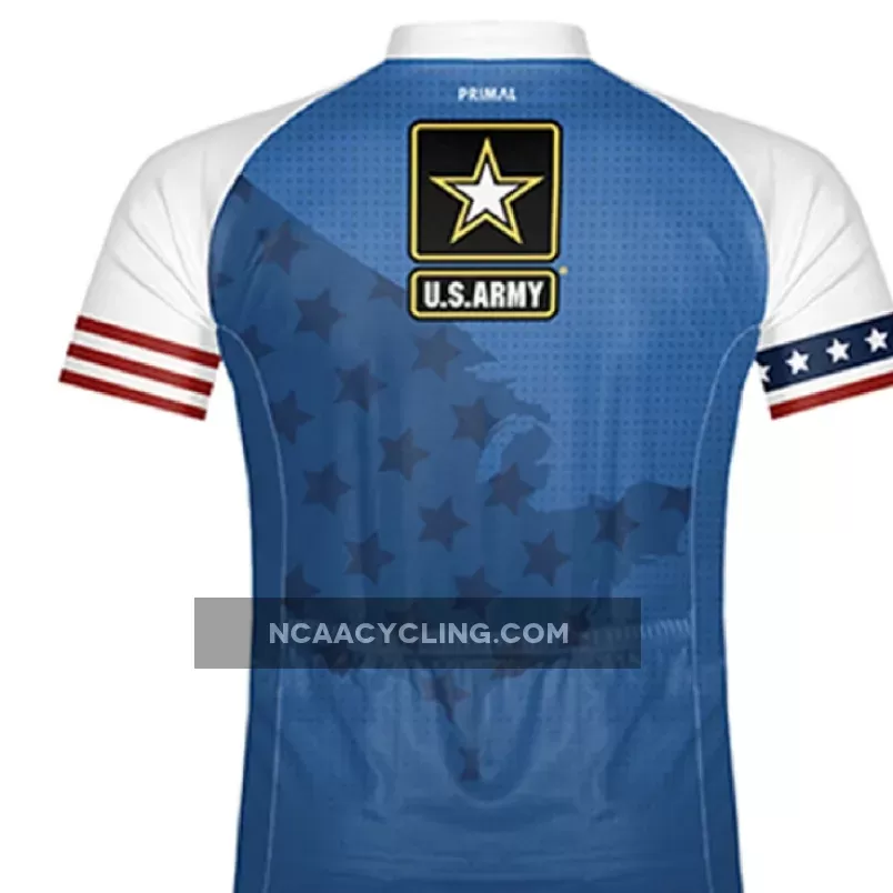 Primal Wear U.S. Army Home Front Sport Cut Full Zip Short Sleeve Cycling Jersey, Us Army Cycling Jersey HMEFJ20M-M