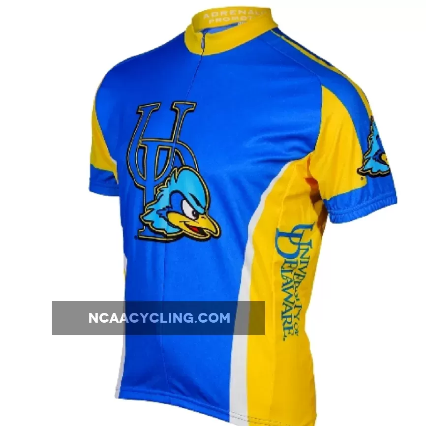 University of Delaware Blue Hens 3/4 zip Men's Short Sleeve Cycling Jersey