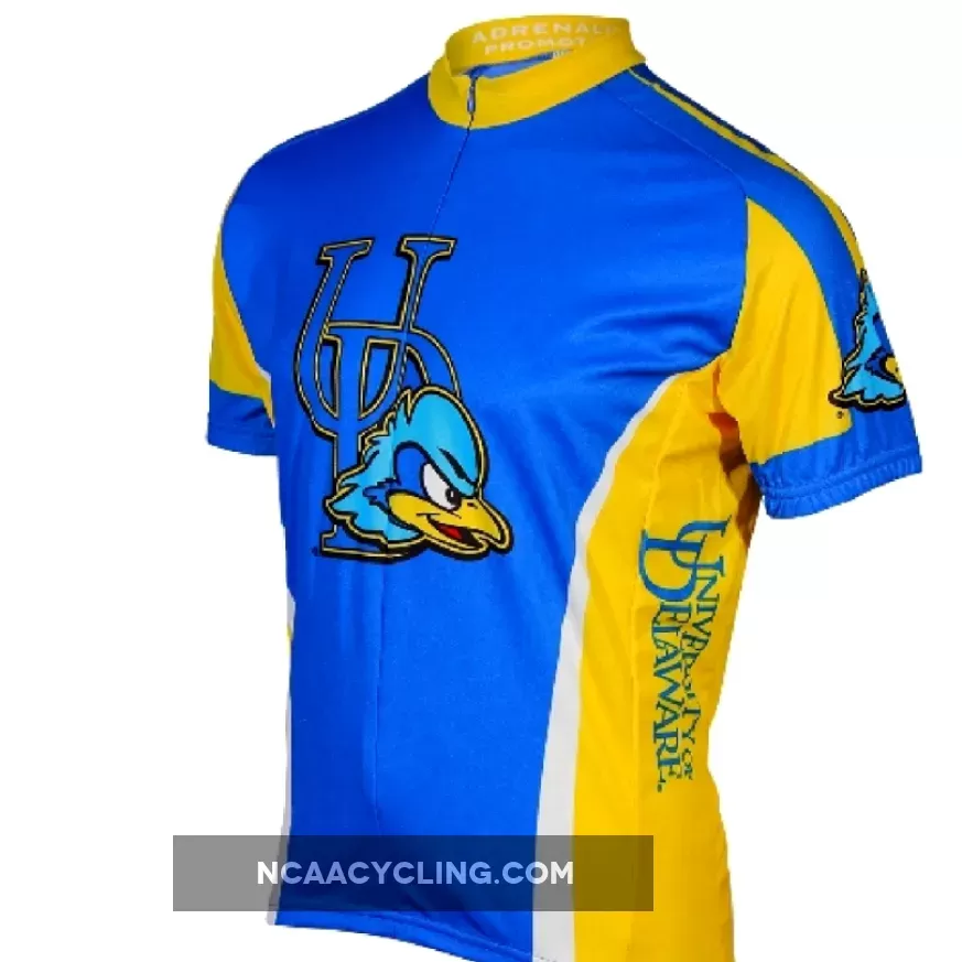 University of Delaware Blue Hens 3/4 zip Men's Short Sleeve Cycling Jersey