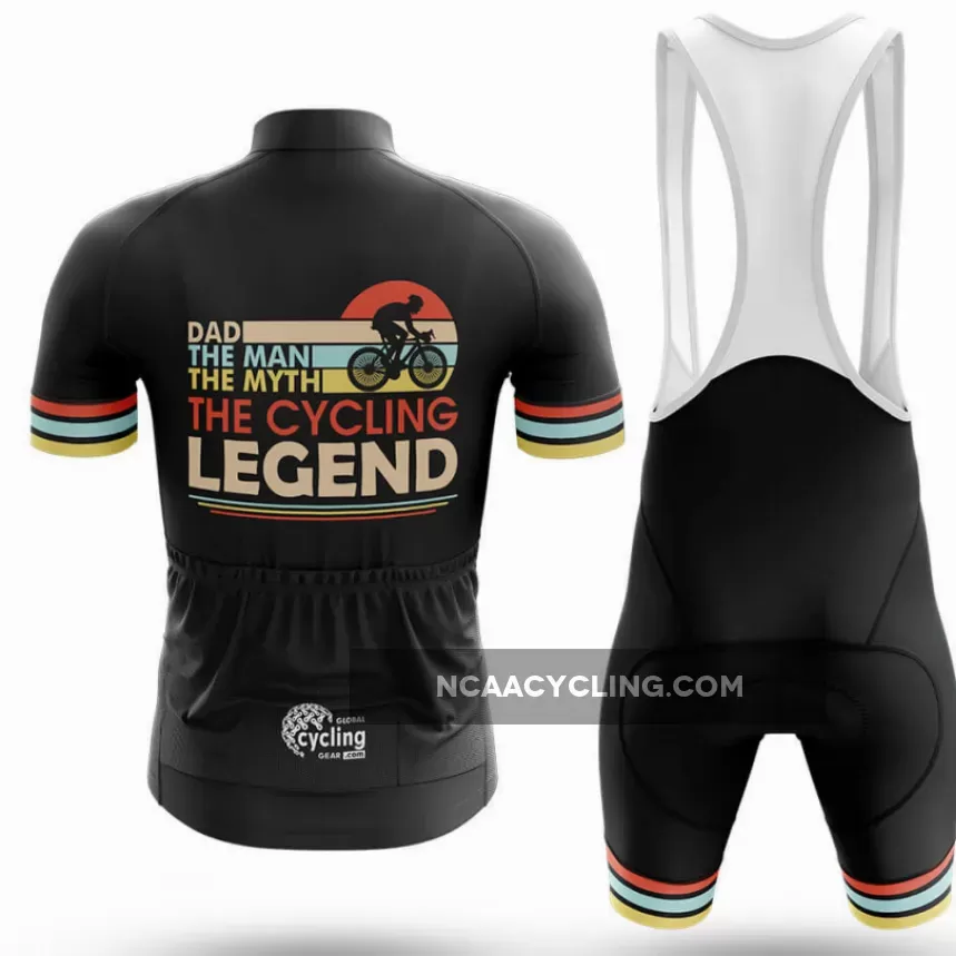 Dad The Cycling Legend - V2 - Men's Cycling / Bibs Only
