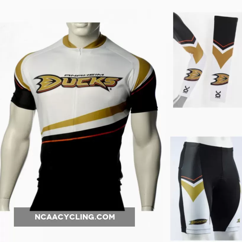 NHL Anaheim Ducks Cycling Jerseys Bib Shorts Arm Warmers