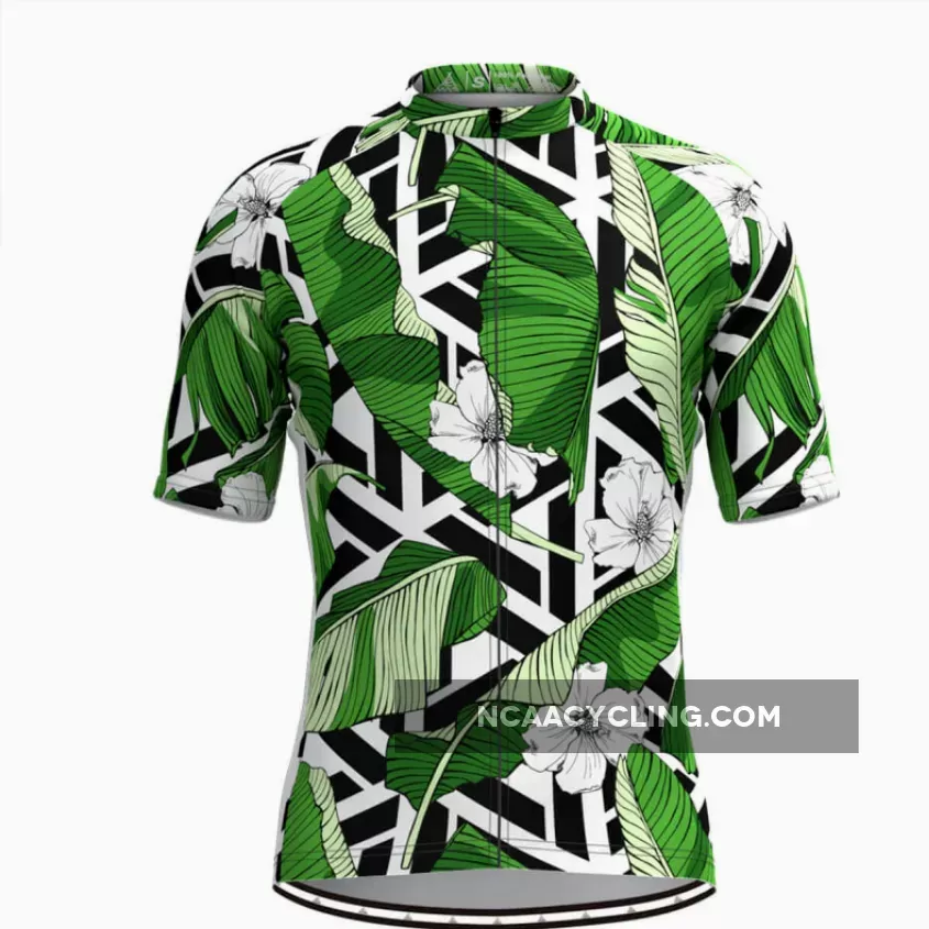 Men's Tropical & Floral Print Aloha Hawaiian Cycling Jersey