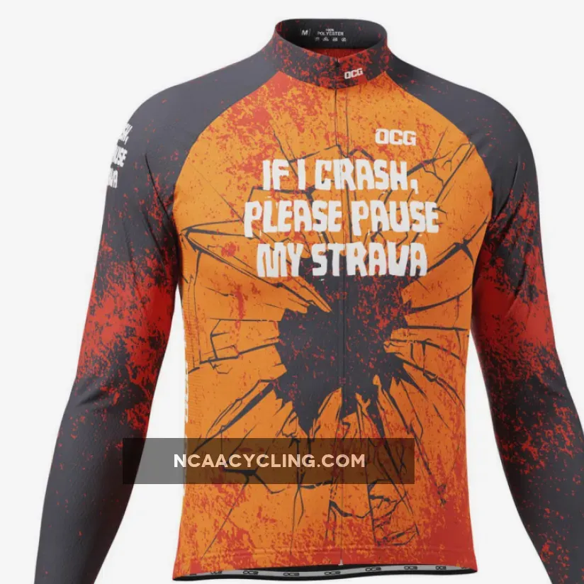 Men's Pause My Strava Long Sleeve Cycling Jersey Restock