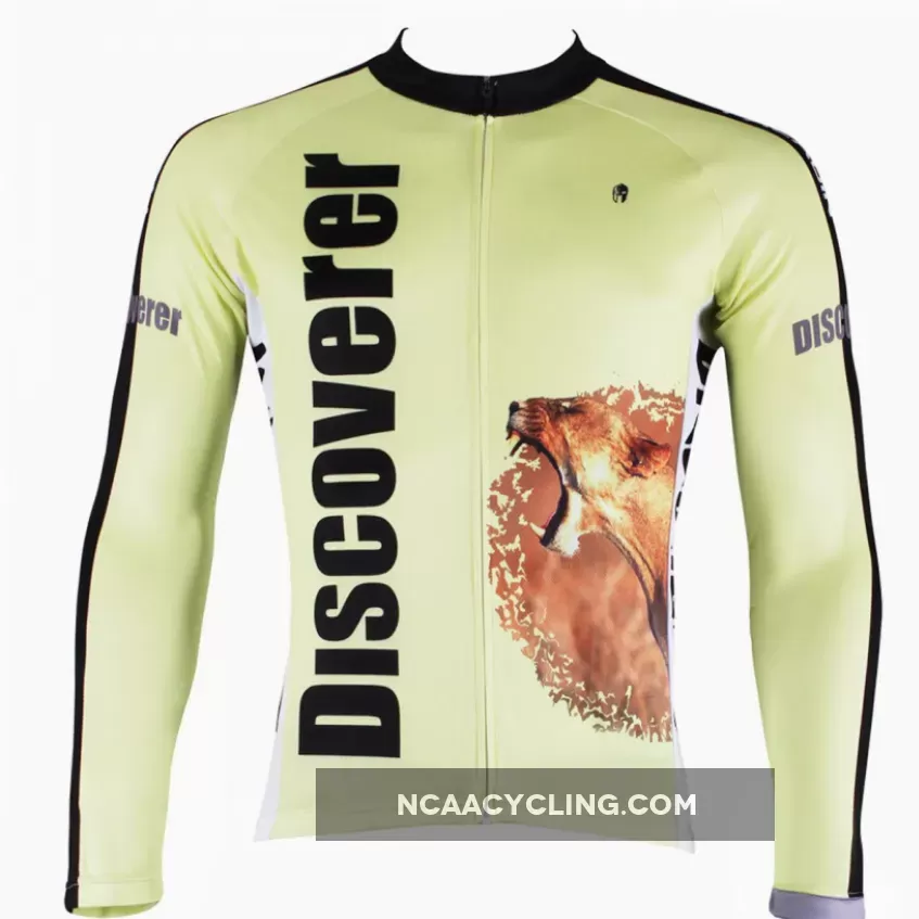 Roaring Wild Lion Grasslands Prey Zebra Men's Long/Short-sleeve Cycling Bike jersey T-shirt NO.305