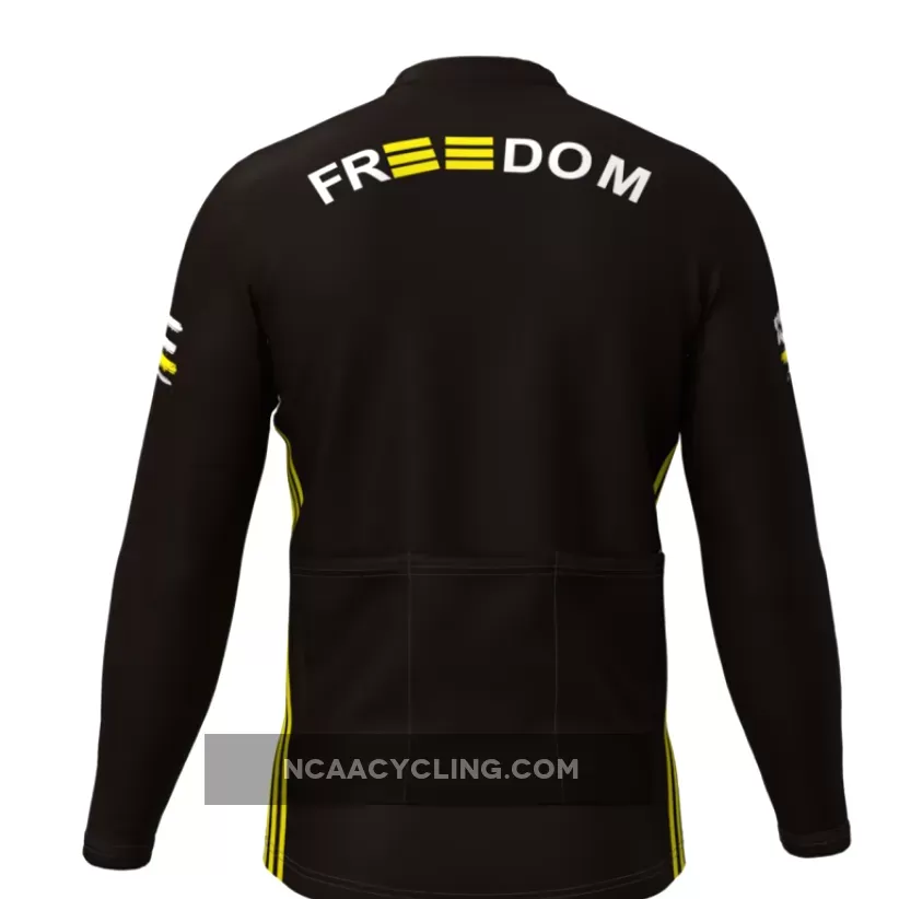 Black Lives Matter Freedom Men's Long Sleeve Cycling Jersey