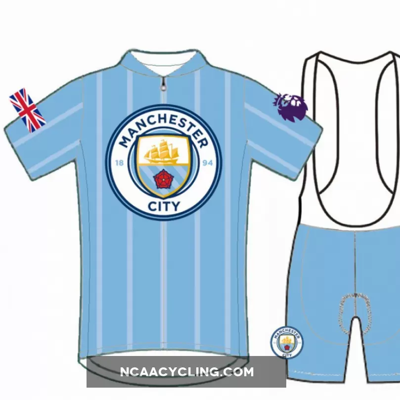 Manchester City Short Sleeve Cycling Jerseys and (bib) shorts