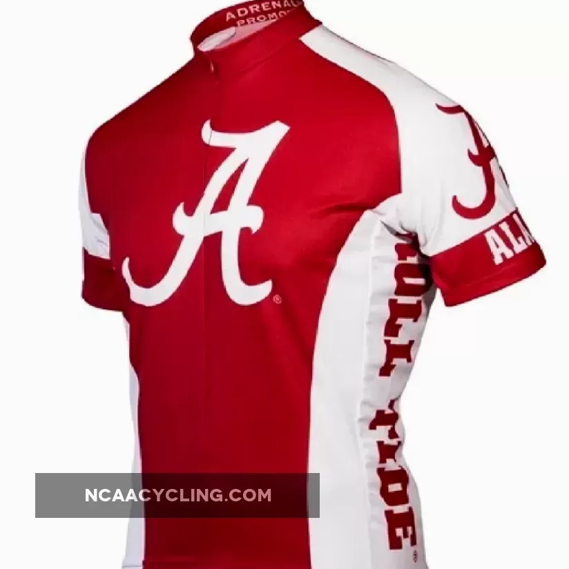 Adrenaline Promo Alabama Crimson Tide College 3/4 zip Men's Cycling Jersey / Fsa Tide BAMA-MED