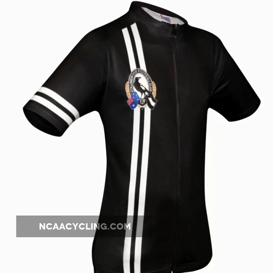 AFL Collingwood Magpies Mountain and road bike Short Sleeve Cycling Jerseys