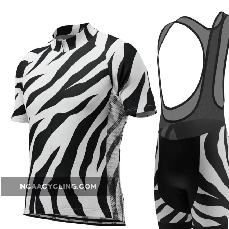 Men's White Tiger Short Sleeve Cycling Kit #White Tiger Shorts