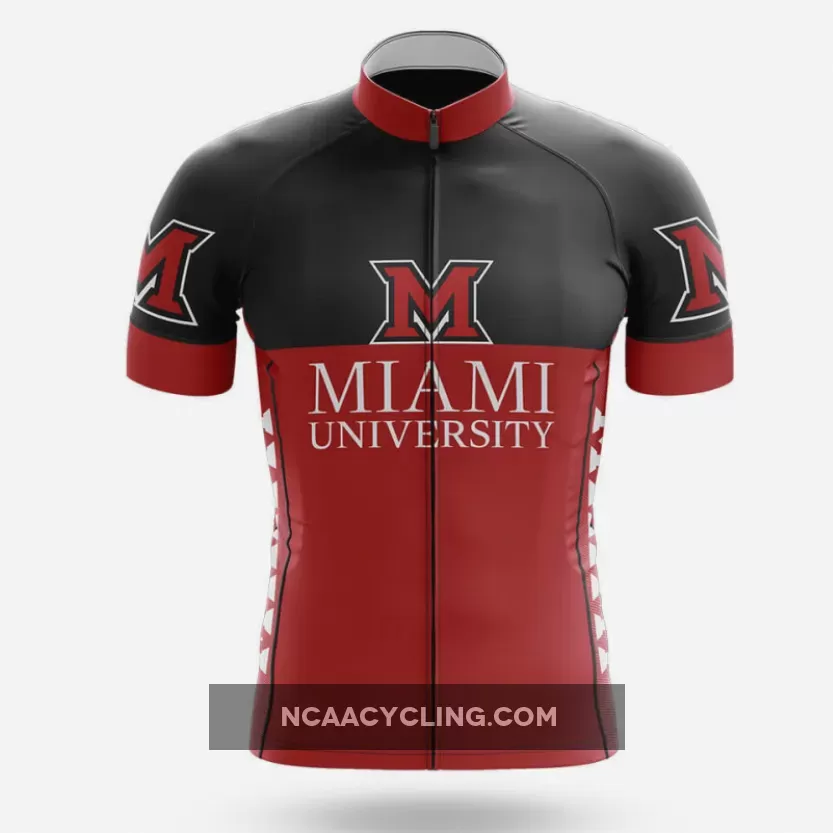 Miami University V2 - Men's Cycling / Jersey Only #Mens Cycling Jerseys Miami