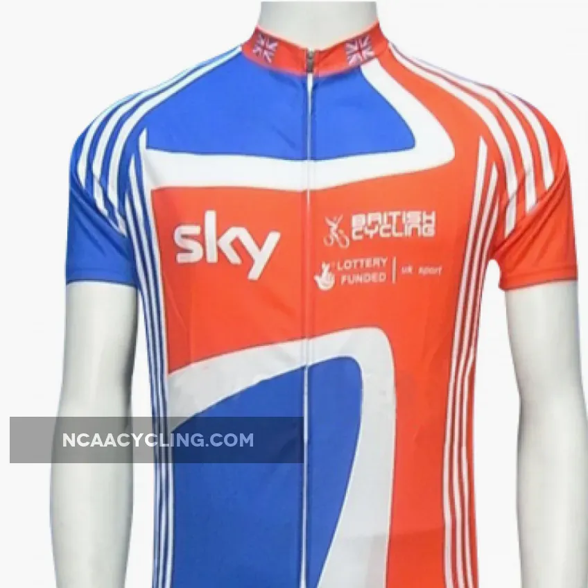 Sky UK 2011 GB British Team Short Sleeve Cycling Jersey