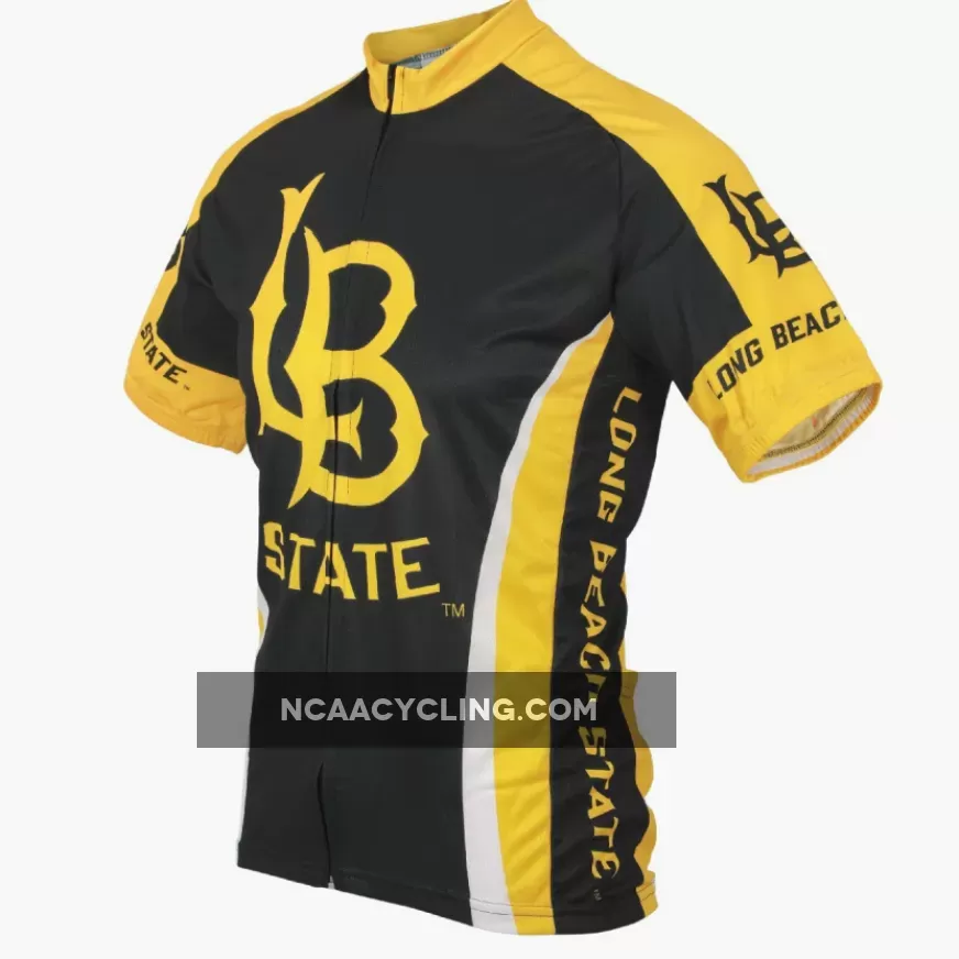 Long Beach State University College Full zip Men's Cycling Jersey LBSU-MD