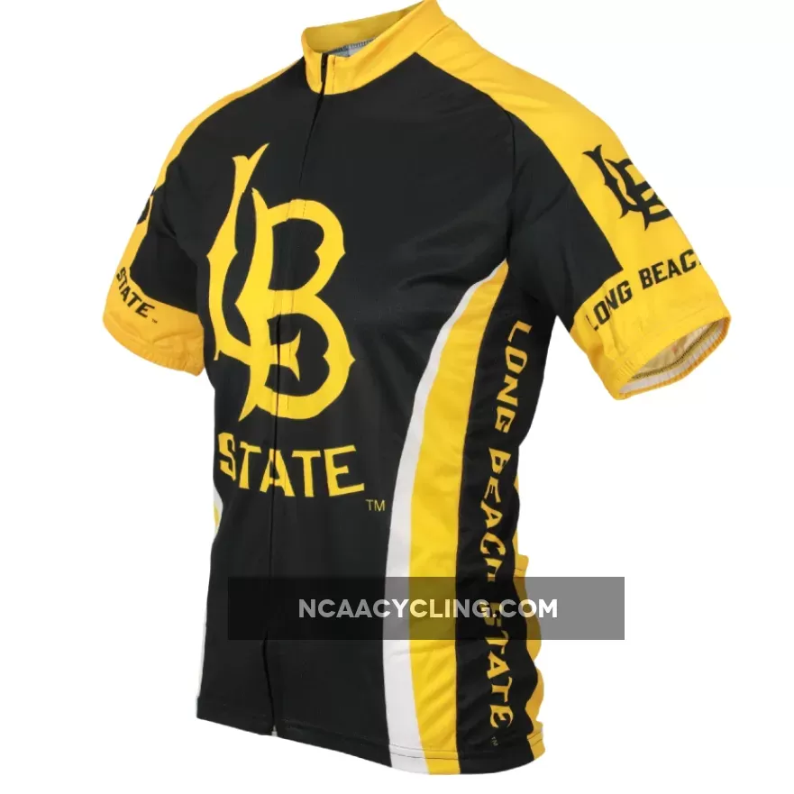 Long Beach State University College Full zip Men's Cycling Jersey LBSU-MD